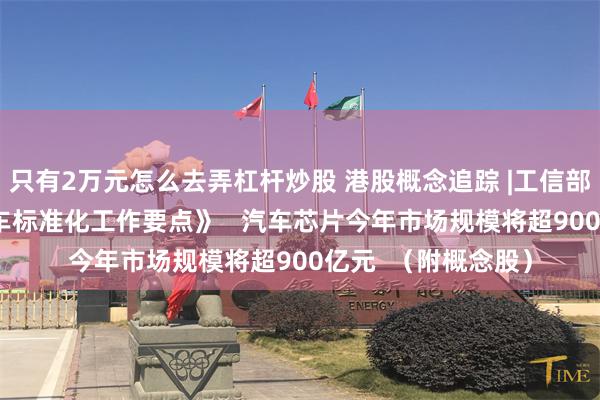 只有2万元怎么去弄杠杆炒股 港股概念追踪 |工信部发布《2024年汽车标准化工作要点》   汽车芯片今年市场规模将超900亿元  （附概念股）