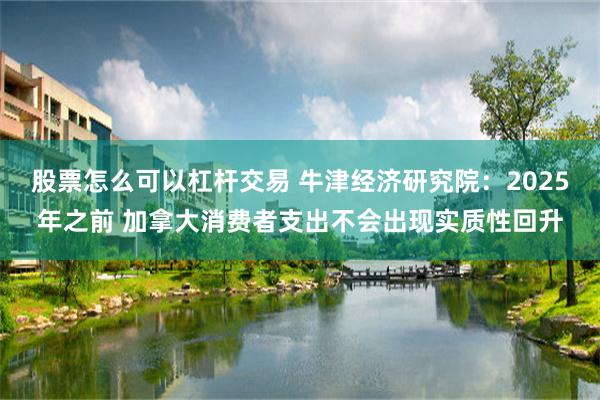 股票怎么可以杠杆交易 牛津经济研究院：2025年之前 加拿大消费者支出不会出现实质性回升