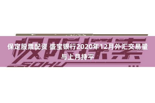 保定股票配资 盛宝银行2020年12月外汇交易量与上月持平