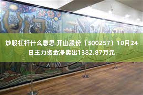 炒股杠杆什么意思 开山股份（300257）10月24日主力资金净卖出1382.87万元