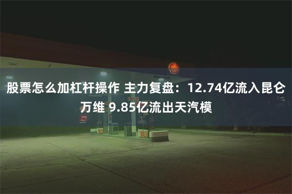 股票怎么加杠杆操作 主力复盘：12.74亿流入昆仑万维 9.85亿流出天汽模