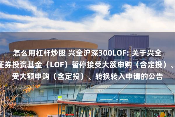 怎么用杠杆炒股 兴全沪深300LOF: 关于兴全沪深300指数增强型证券投资基金